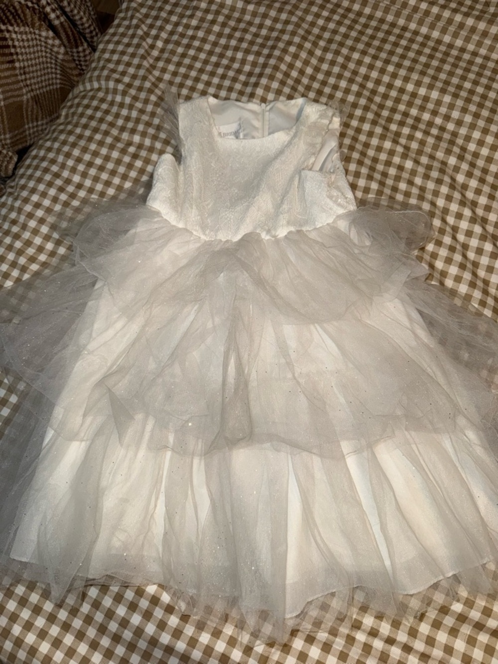 David's Bridal Ivory Lace Bridal Top
